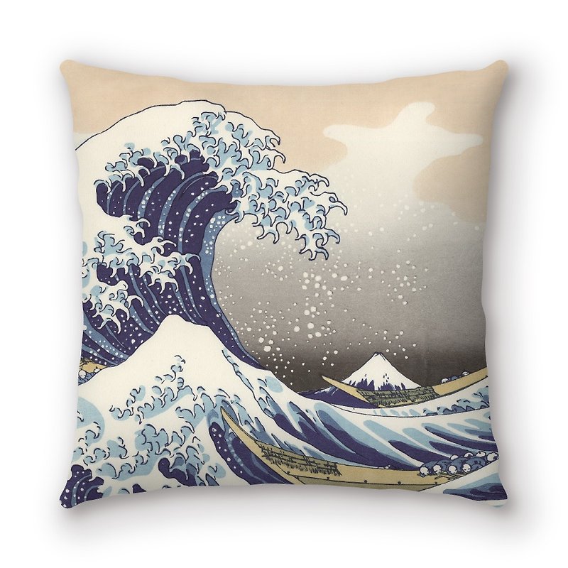 iPillow Creative Pillow Kanagawa Surf PSPL-030 - Pillows & Cushions - Cotton & Hemp Multicolor