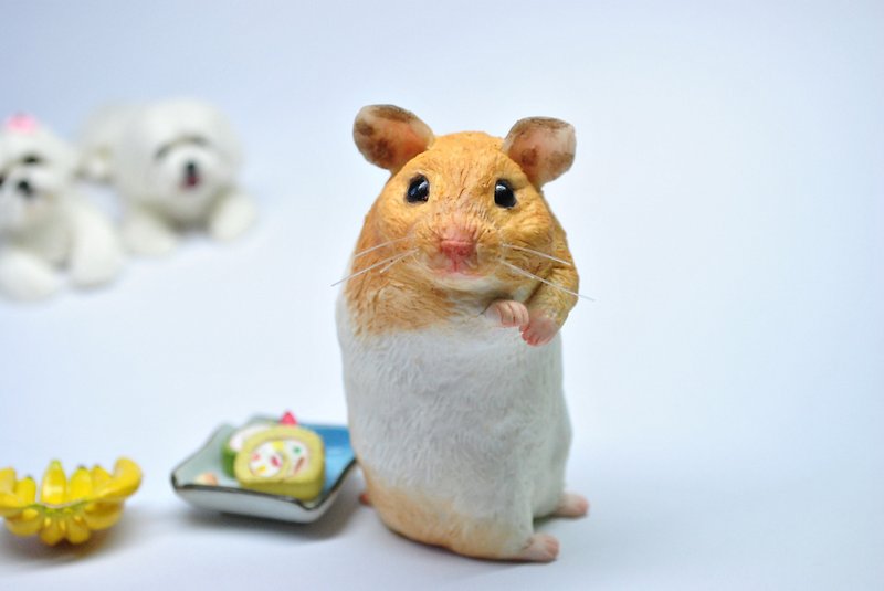 Pet Doll 5-7 cm ( mouse ) can be used as ornaments handmade custom - Stuffed Dolls & Figurines - Clay Multicolor