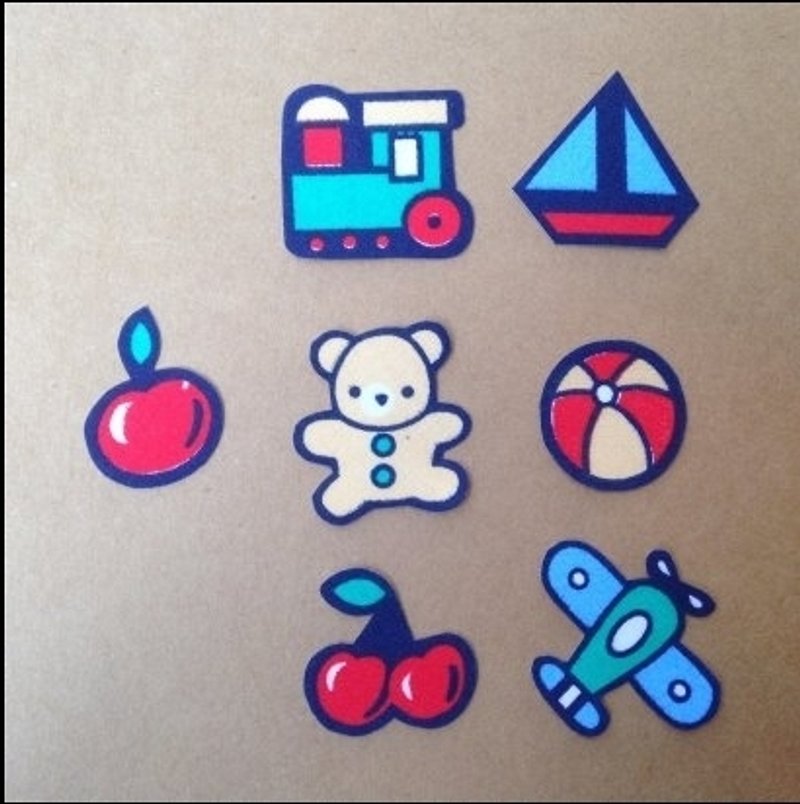 :: :: Cloth sticker sticker book collection of children's toys │abbiesee ‧ gift shop - Stickers - Other Materials 