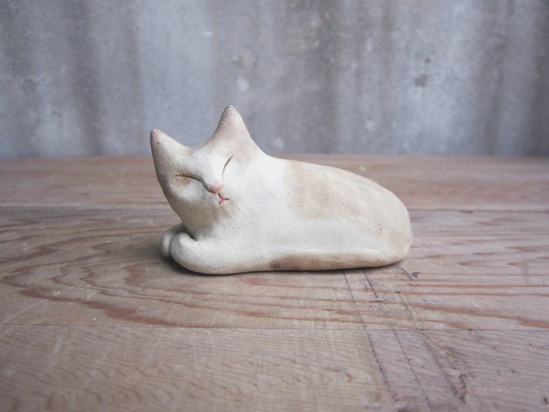猫の束 - 置物 - 陶器 