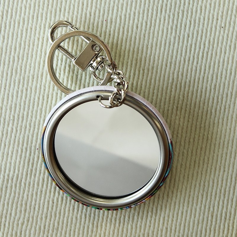 Life are filled with ups and downs -Stainless Steel mirror key ring - พวงกุญแจ - วัสดุอื่นๆ หลากหลายสี