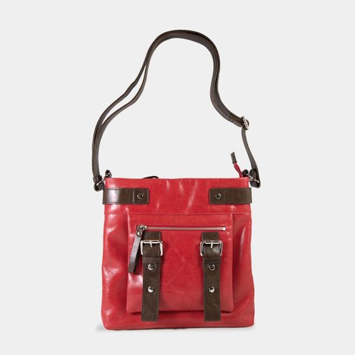 Influxx UN1 Leather Pouch / iPad Bag – Poppy Red - Shop Influxx