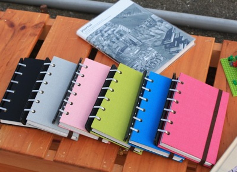 Chuyu A6/50K 6-hole sliding clip universal manual/self-filling log notes - สมุดบันทึก/สมุดปฏิทิน - กระดาษ หลากหลายสี