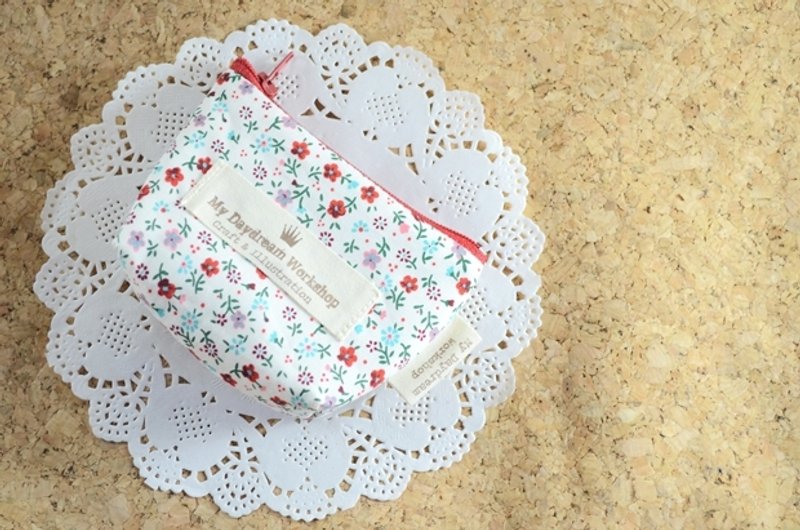 マイデイドリームワークショップ花のかわいいシンプルなカジュアル小さなサイコロバッグ財布の入場パッケージ - コインケース・小銭入れ - その他の素材 多色