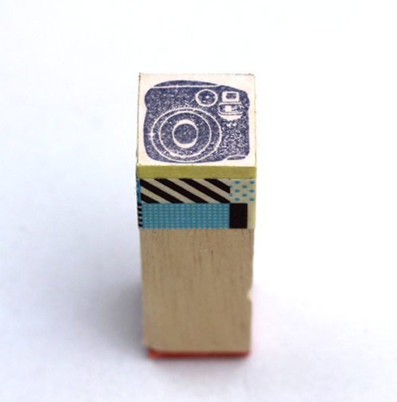 ▣相機印章▣ Fuji instax mini 拍立得 相機 - 印章/印台 - 木頭 咖啡色
