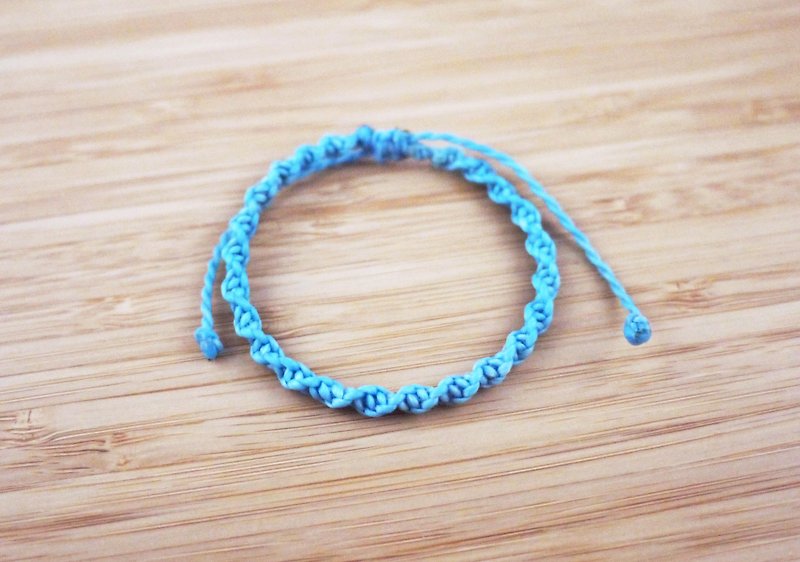 【DNA】Silk Wax thread woven bracelet - สร้อยข้อมือ - วัสดุอื่นๆ หลากหลายสี