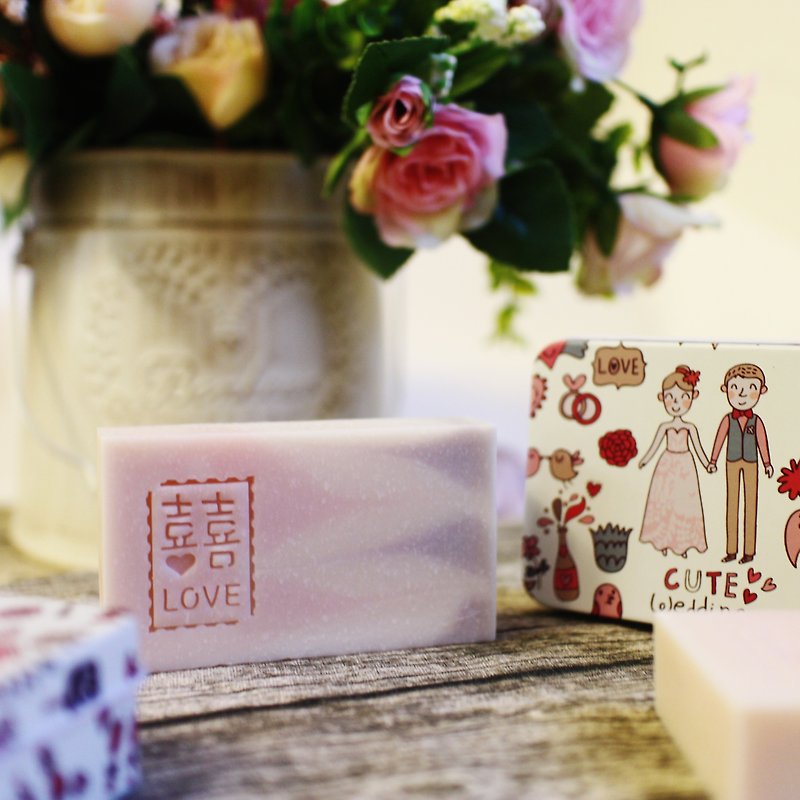 [Soap] Leian Bo love life. Probe room was small wedding ceremony │ │ │ serve tea ceremony natural handmade soap - สบู่ - วัสดุอื่นๆ สึชมพู