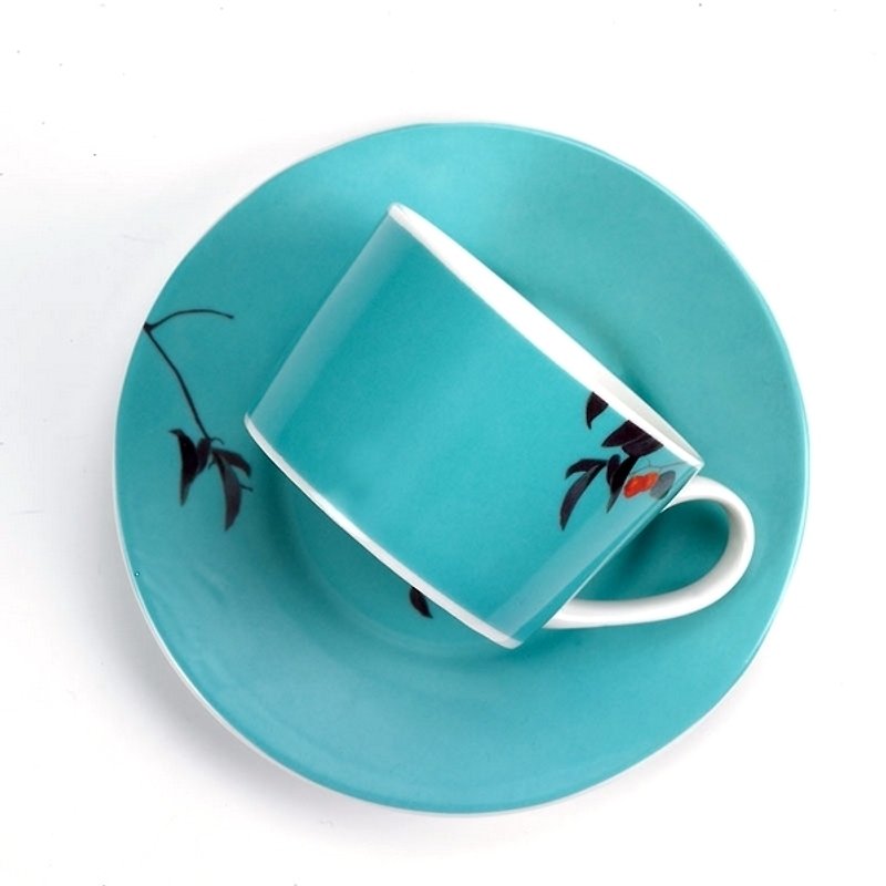 TAISO painting style coffee cup-Season of lotus mist - Mugs - Other Materials Multicolor