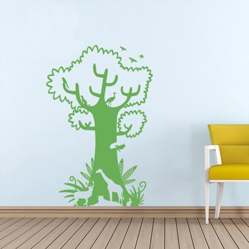 "Smart Design" creative non-marking wall sticker ◆ Big tree 8 colors available - ตกแต่งผนัง - วัสดุอื่นๆ สีเขียว
