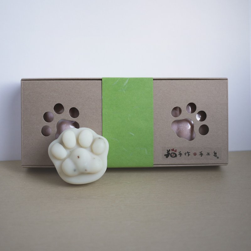 พืช/ดอกไม้ แชมพู ขาว - Cat Paw Soaps 2in1 Gift Box - For Pet