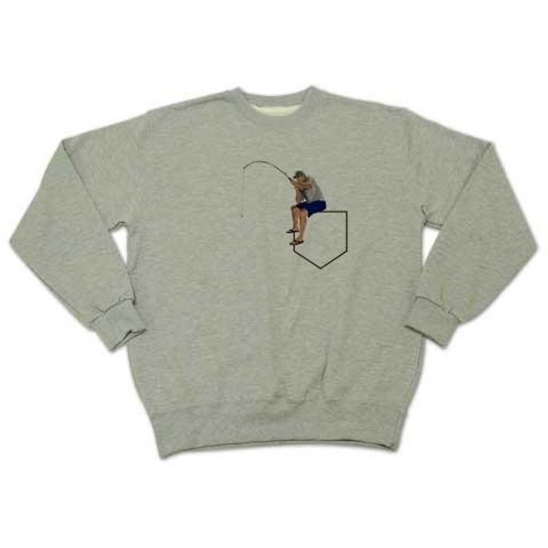 Pocket fishing（sweat） - T 恤 - 其他材質 
