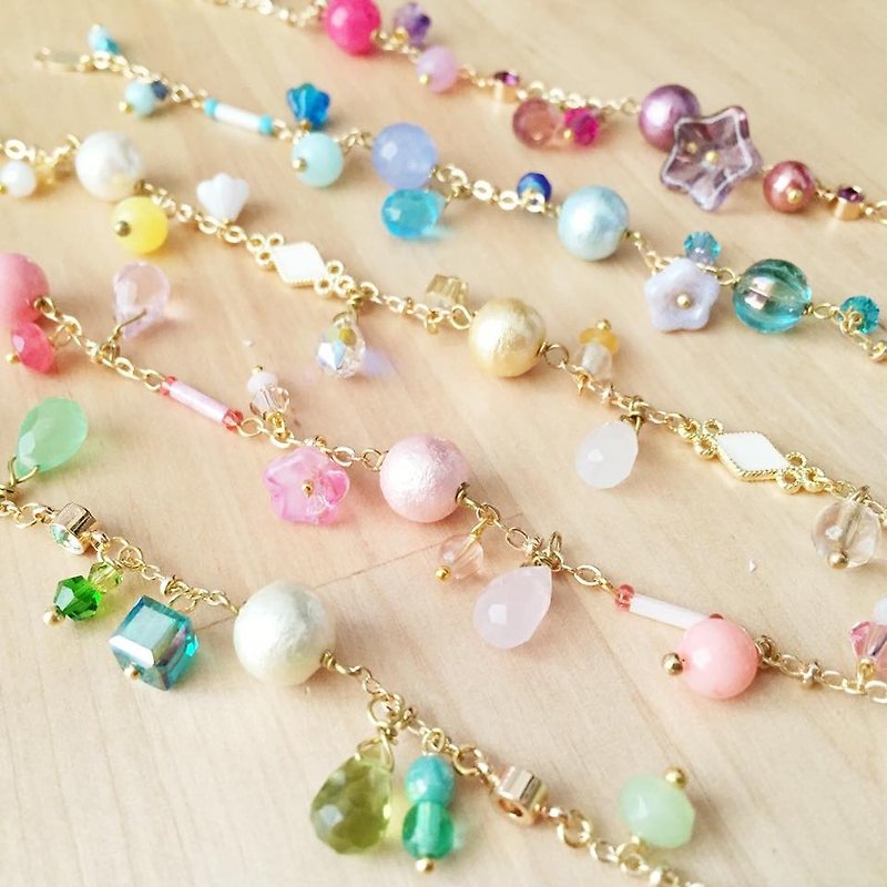 [Atelier A.] Mother's Day Featured Rainbow Bracelet - Bracelets - Other Materials Multicolor