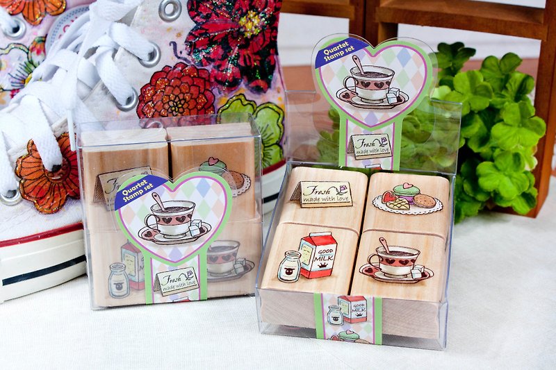 Four Entry Seal Group-Afternoon Tea - Stamps & Stamp Pads - Other Materials 
