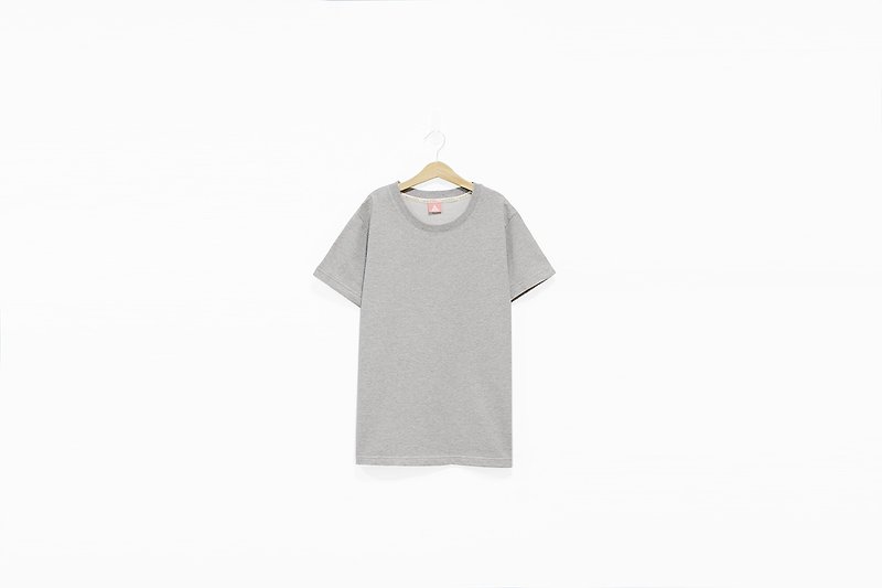 Cotton Grey Thick Plain Tee - Sold Out - เสื้อยืดผู้หญิง - วัสดุอื่นๆ สีเทา