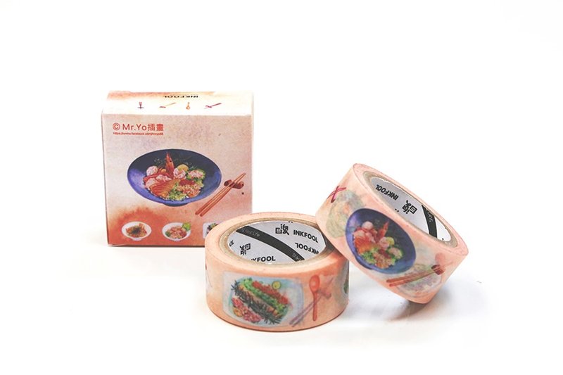 紙膠帶 ｜日式丼飯 design by Mr Yo - 紙膠帶/和紙/PET - 紙 