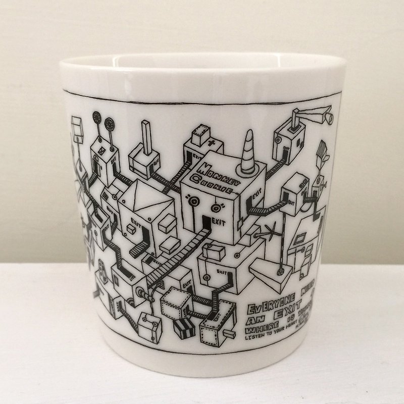 All-Ceramic Mug Export | MonkeyCookie - Mugs - Other Materials White
