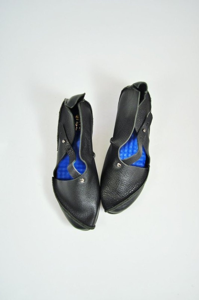神遊阿拉丁．天方夜譚好穿不跳針小羊皮平底 - Women's Casual Shoes - Genuine Leather Black