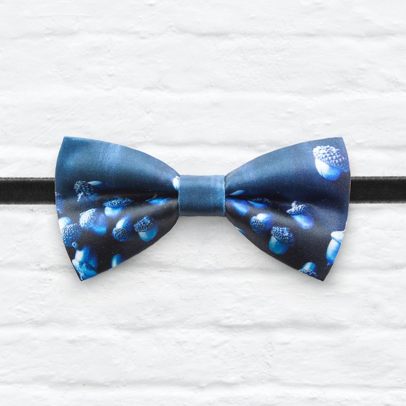 Style 0242 Bowtie - Modern Boys Bowtie, Toddler Bowtie Toddler Bow tie, Groomsme - สร้อยติดคอ - วัสดุอื่นๆ สีน้ำเงิน