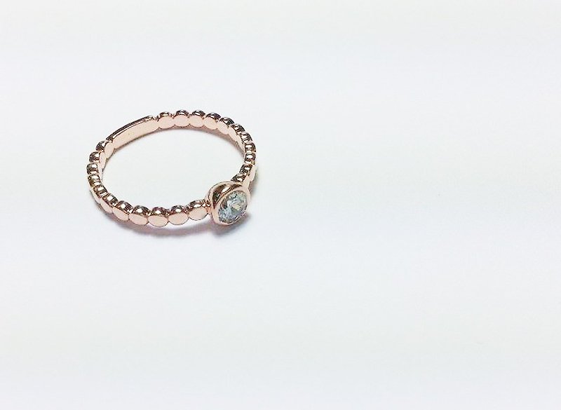 Ring made of Silver, gold plated, Pink gold - General Rings - Other Metals Gray