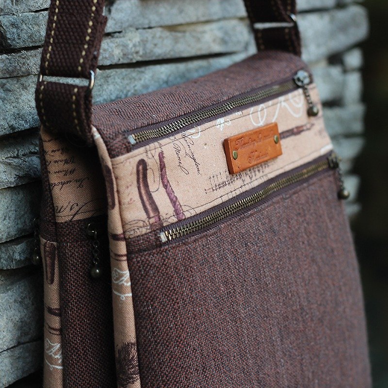 ❖ stylish hand-made shoulder bag - handmade materials package ❖ - Other - Other Materials Brown