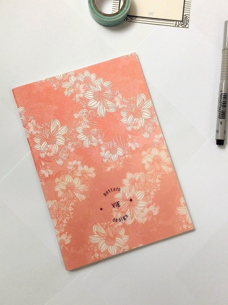 [Notebook] flow, breathing - สมุดบันทึก/สมุดปฏิทิน - กระดาษ สีส้ม