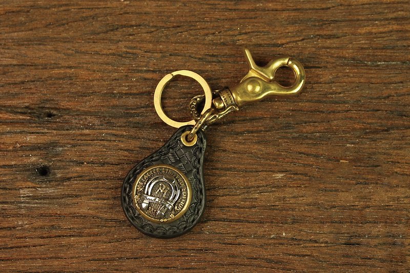 [METALIZE] MT-Horseshoe Leather Key Chain MT Horseshoe Keyring - ที่ห้อยกุญแจ - โลหะ 