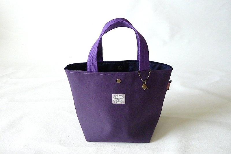 | •R• | Palette Tote Bag/Lunch Bag/Universal Bag | Magnetic Button Style | Purple - กระเป๋าถือ - ผ้าฝ้าย/ผ้าลินิน 