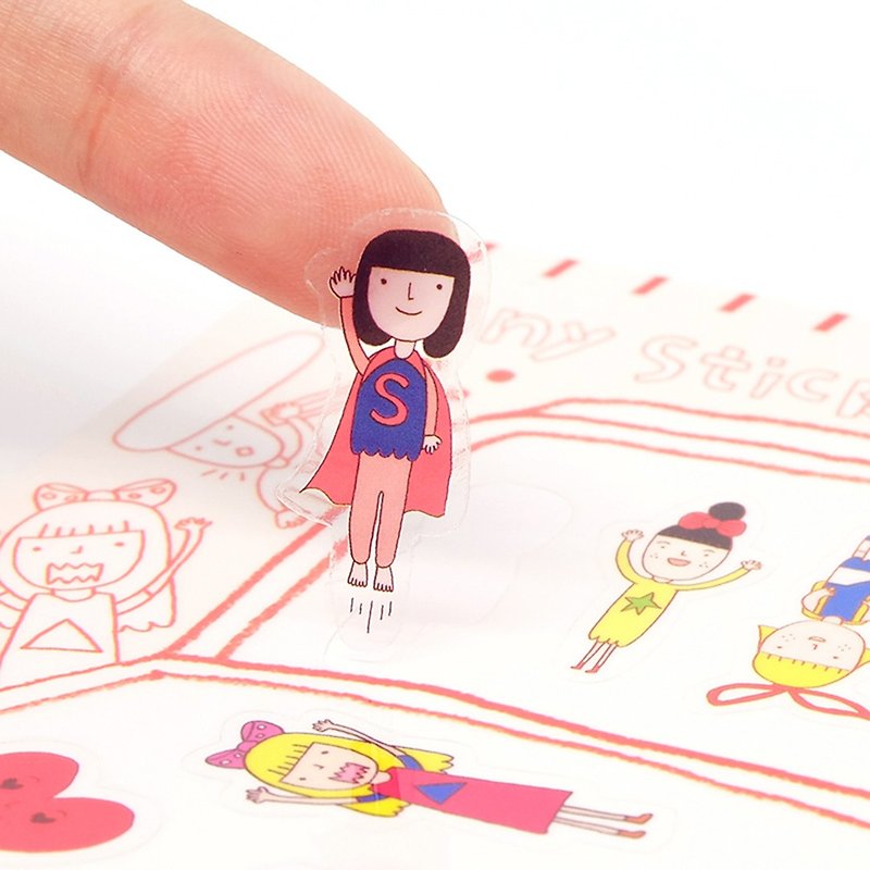 Die Cut Tiny Stickers - Set #5 - สติกเกอร์ - กระดาษ สีใส