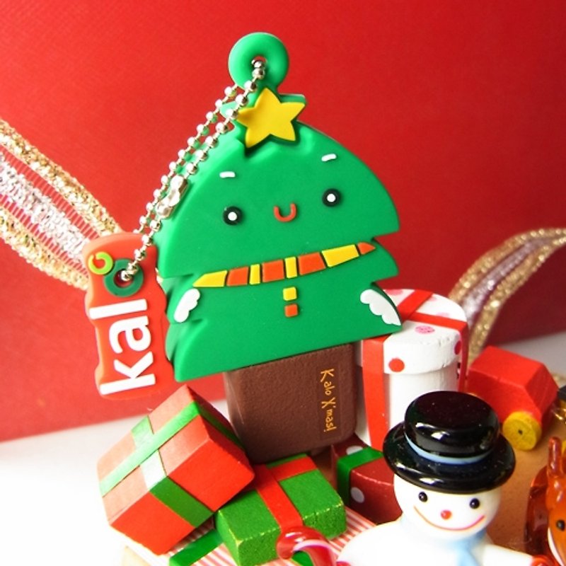 Nordic Christmas modeling flash drive (8G) KALO Christmas gift - แฟรชไดรฟ์ - ซิลิคอน หลากหลายสี