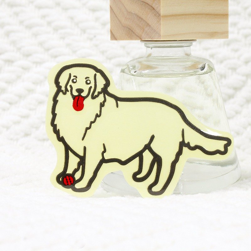 [Reflective Sticker] Labrador Retriever 6*7.9 cm - Other - Waterproof Material White