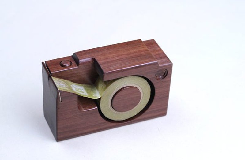 手工木製微型相機▣ mt 膠台 - มาสกิ้งเทป - ไม้ สีนำ้ตาล
