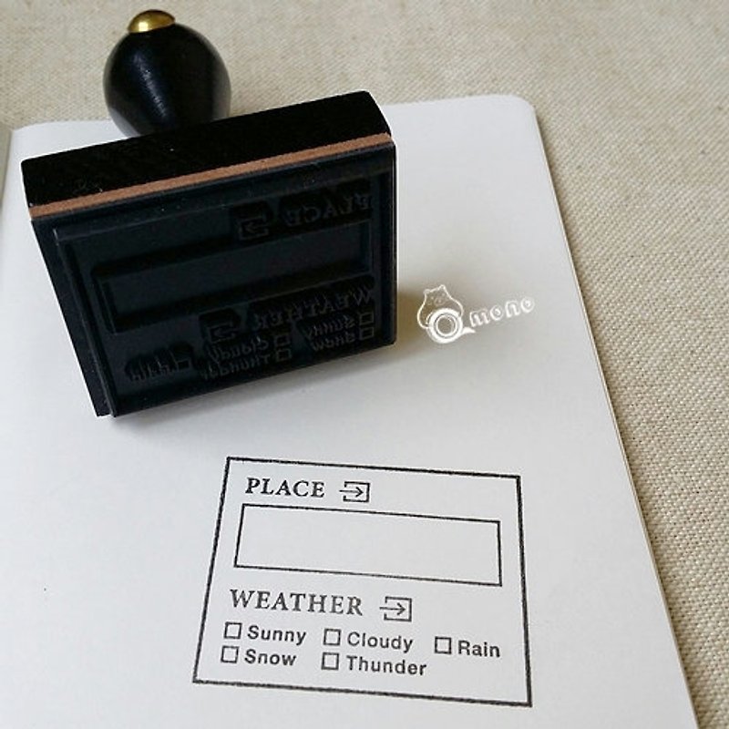 Marks TRAVELIFE 旅行原木印章【Information (TRL-STM1-B)】 - Stamps & Stamp Pads - Paper Black
