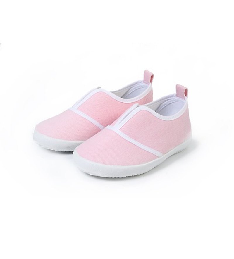 "Baby Day" Comfortable Simple Big V Casual Shoes Pink Children's Shoes - รองเท้าเด็ก - วัสดุอื่นๆ สึชมพู