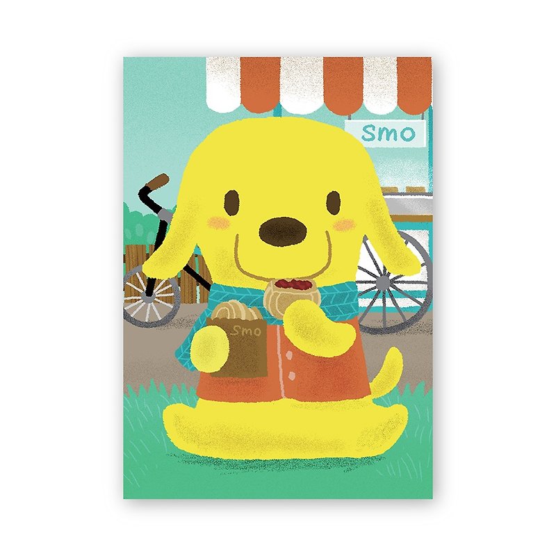 【ポカ】台湾スイーツポストカード：小豆ケーキ（No.17） - カード・はがき - 紙 