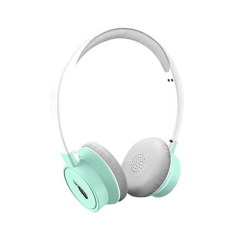 BRIGHT客制化藍牙耳機Summer系列 薄荷綠鳳梨的愛與和平 內建式麥 - 耳機/藍牙耳機 - 塑膠 多色