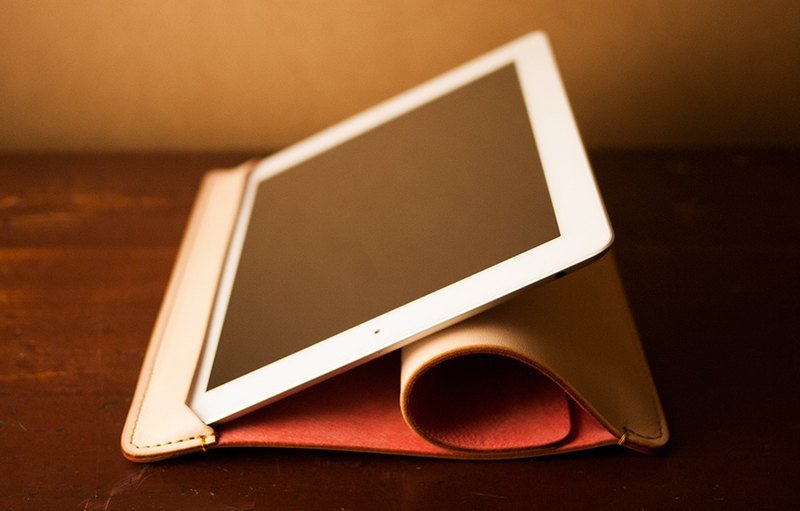 alto iPad2 iPad4真皮保護套 Libro - 皮革本色 - 其他 - 其他材質 卡其色