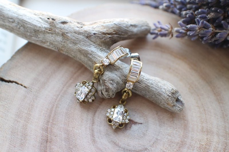 the queen ~ brass CZ Earrings - Earrings & Clip-ons - Other Metals 