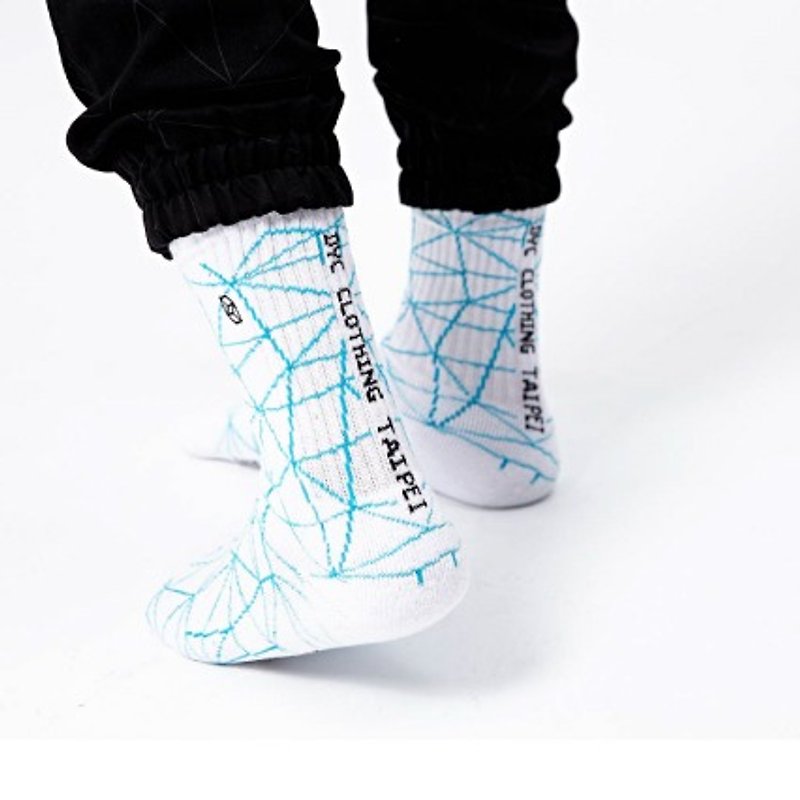 DYC- dimension series diffusion stockings white - ถุงเท้า - วัสดุอื่นๆ ขาว