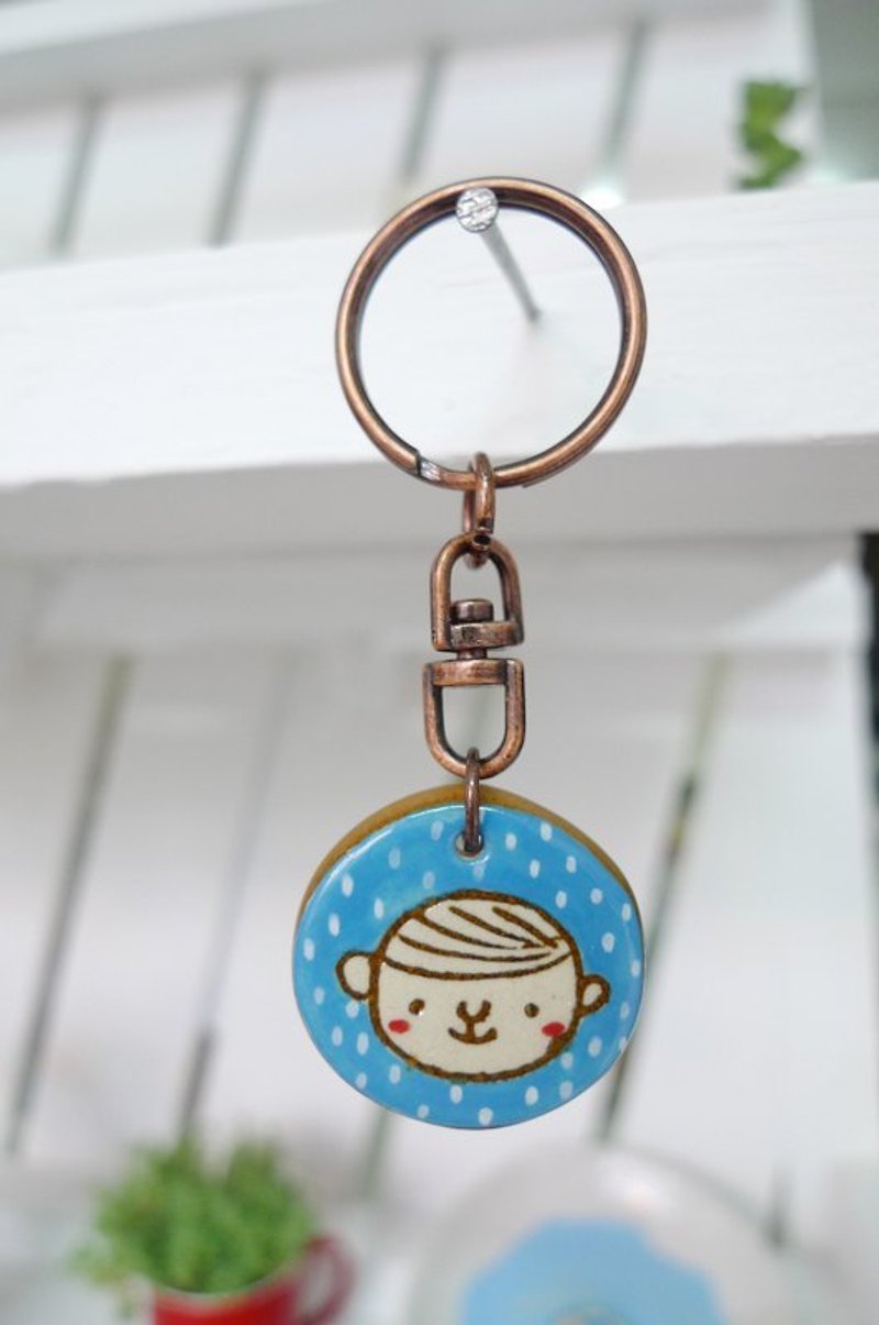 Rain man key ring - Charms - Other Materials Brown