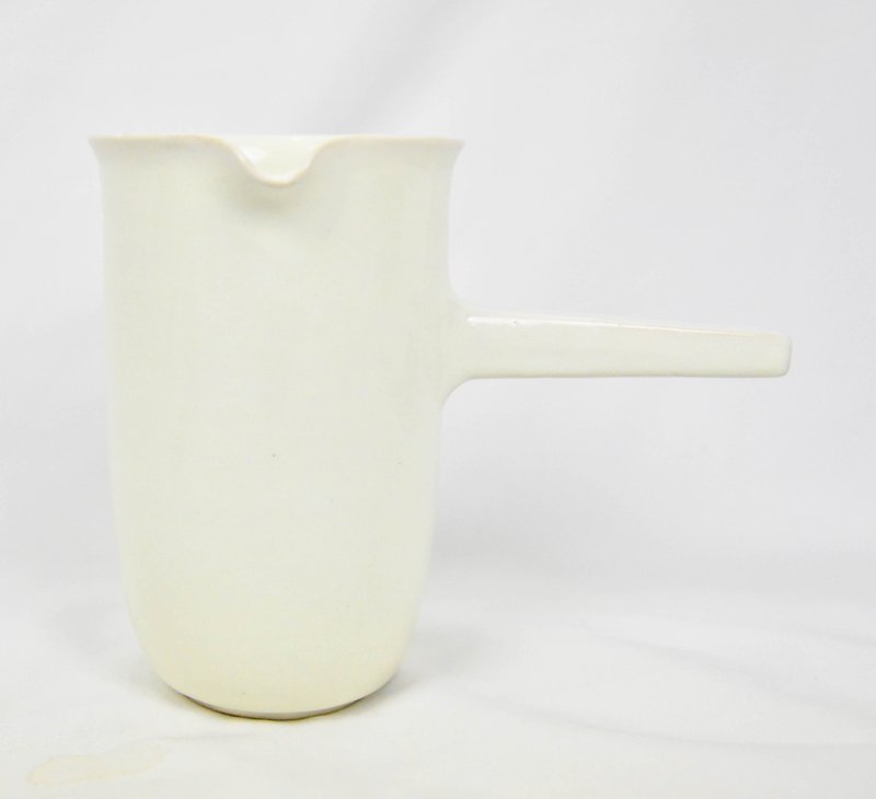 White Chuck Milk Jug_Fair Trade - Teapots & Teacups - Pottery White