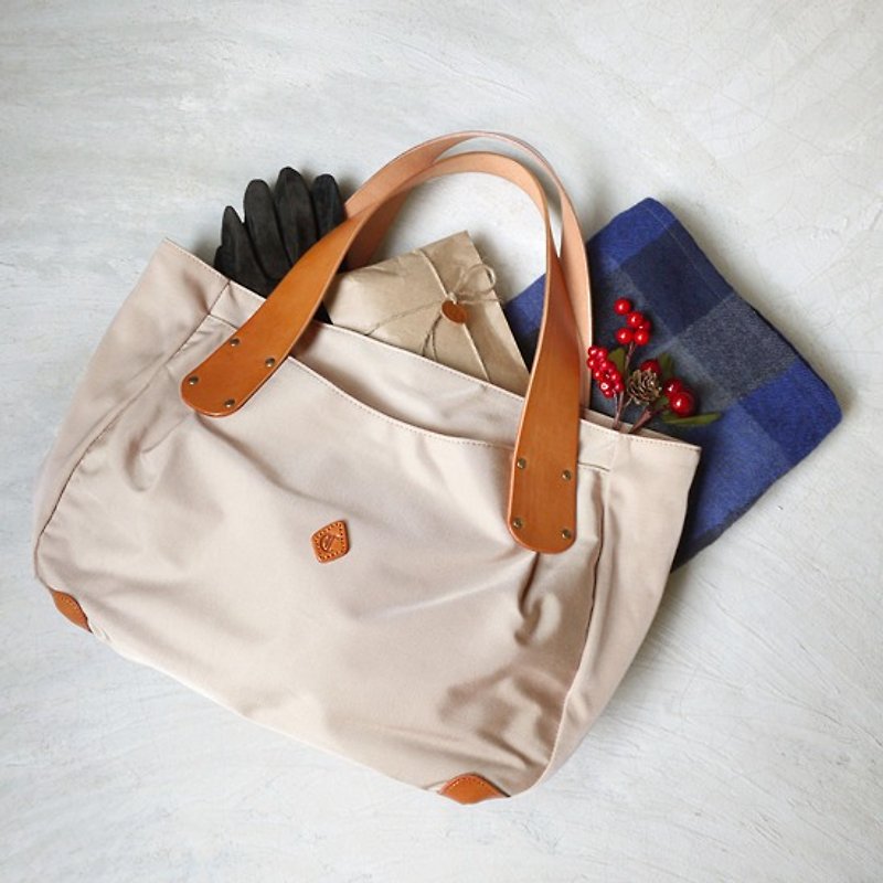 Japan Lightweight Nylon Waterproof Tote Bag Made in Japan by CLEDRAN - Messenger Bags & Sling Bags - Waterproof Material Pink