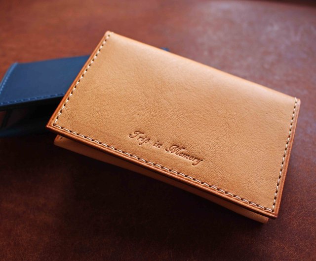 VULCAN leather business card holder card holder] Italian BUTTERO