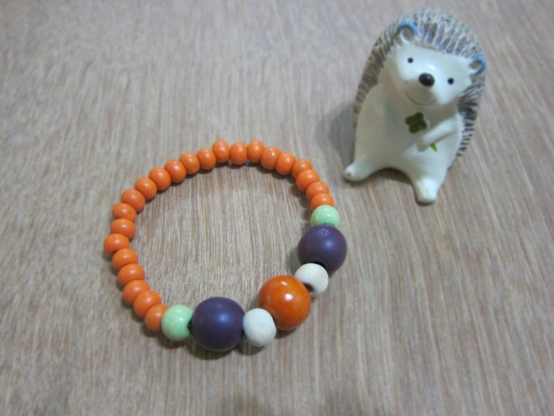 [] Free islands off the jade plate (wooden bead bracelet) - Bracelets - Wood Multicolor
