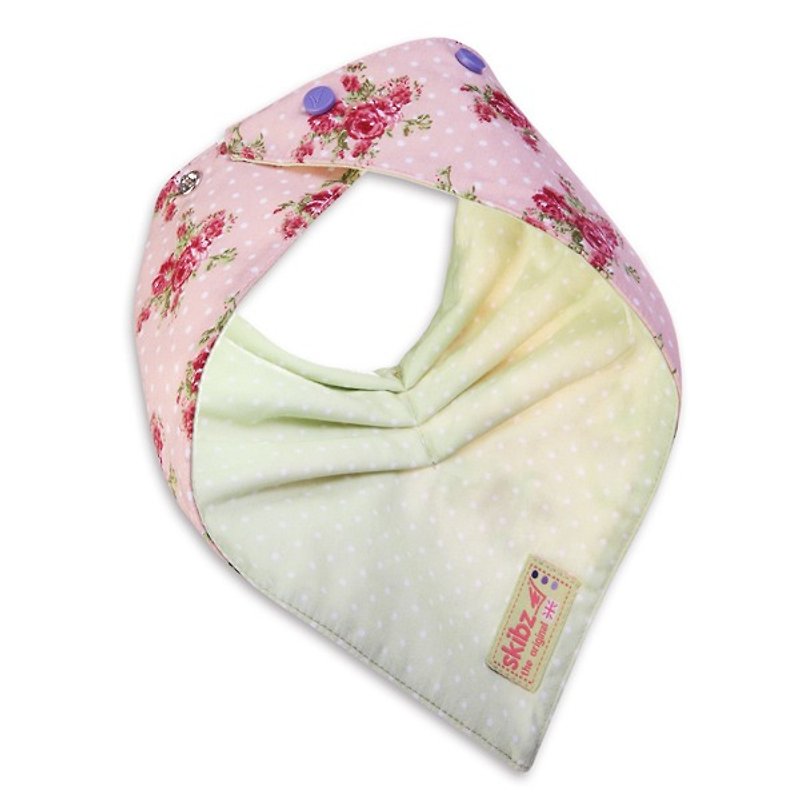 British skibz classic rose fashion double-sided scarf - ผ้ากันเปื้อน - ผ้าฝ้าย/ผ้าลินิน สึชมพู