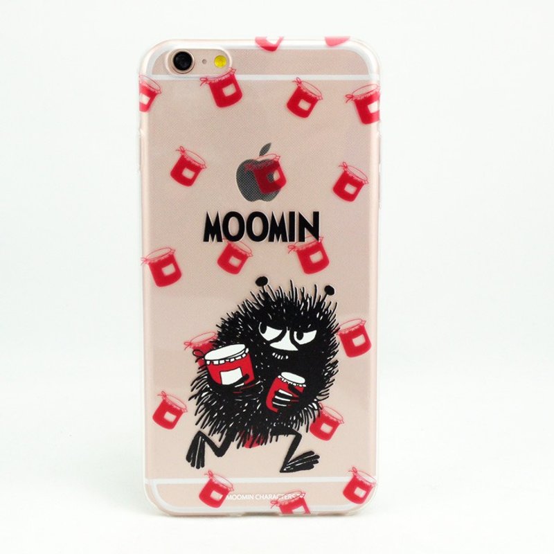 Moomin genuine authorization-thief Ading transparent anti-collision air compressor mobile phone case - เคส/ซองมือถือ - ซิลิคอน สีใส