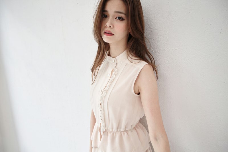 ◆ SUMI PLUS + hand-made series. Vintage sleeveless dress. PURE ◆ 3SF208 - One Piece Dresses - Other Materials White