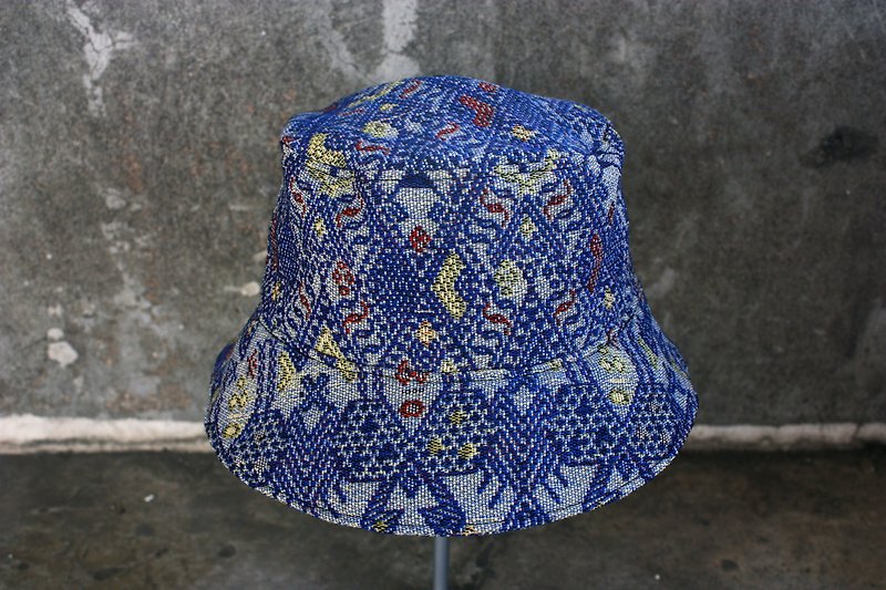 Blue is the warmest color fisherman hat - หมวก - ผ้าฝ้าย/ผ้าลินิน 