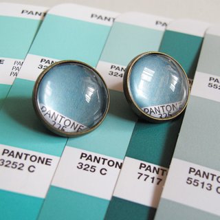 PANTONE 325 カラーチケット 丸イヤリング耳つぼ