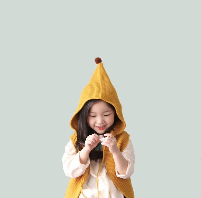 [Korea made] Mi Star MiniDressing- elf hooded cloak vest - Other - Cotton & Hemp Multicolor