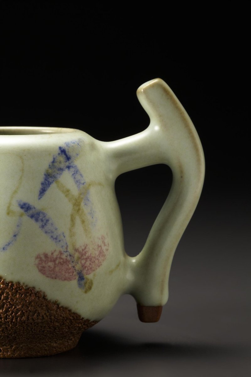 Teacher Lin Jianhong's hand made white glaze opening tea 壸 tea sea L - Teapots & Teacups - Other Materials 